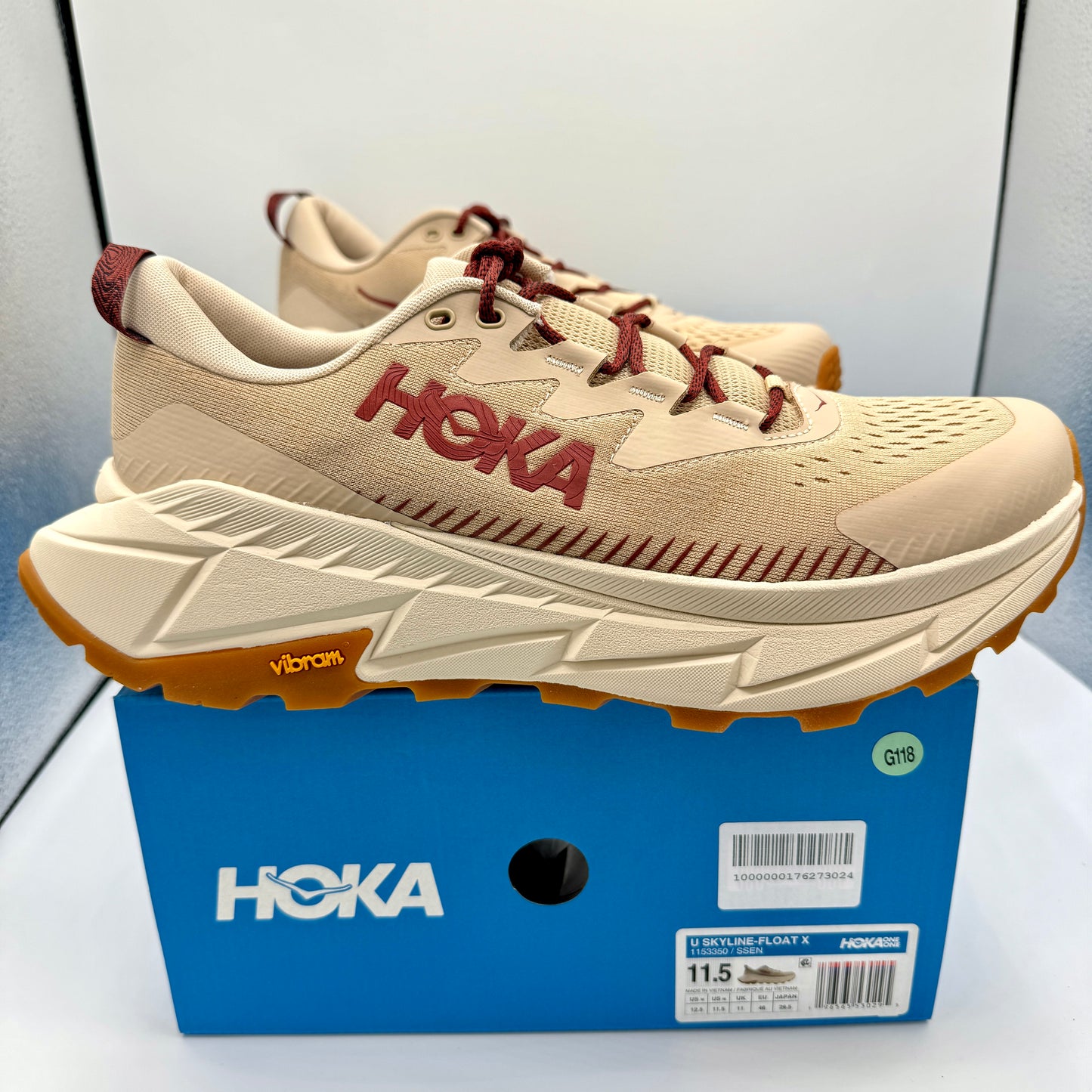 Hoka Skyline Float X Shifting Sands Beige Hiking shoes Unisex trail running