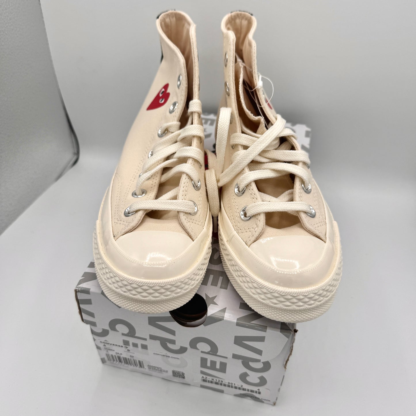 Commes Des Garçons CDG Play Converse High Top Chuck 70 Heart Sneaker