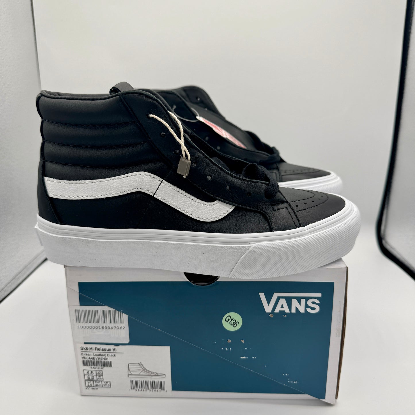 Vans Sk8 Hi Reissue VI Shoes Black Dream Leather High Top Sneakers Vault NEW
