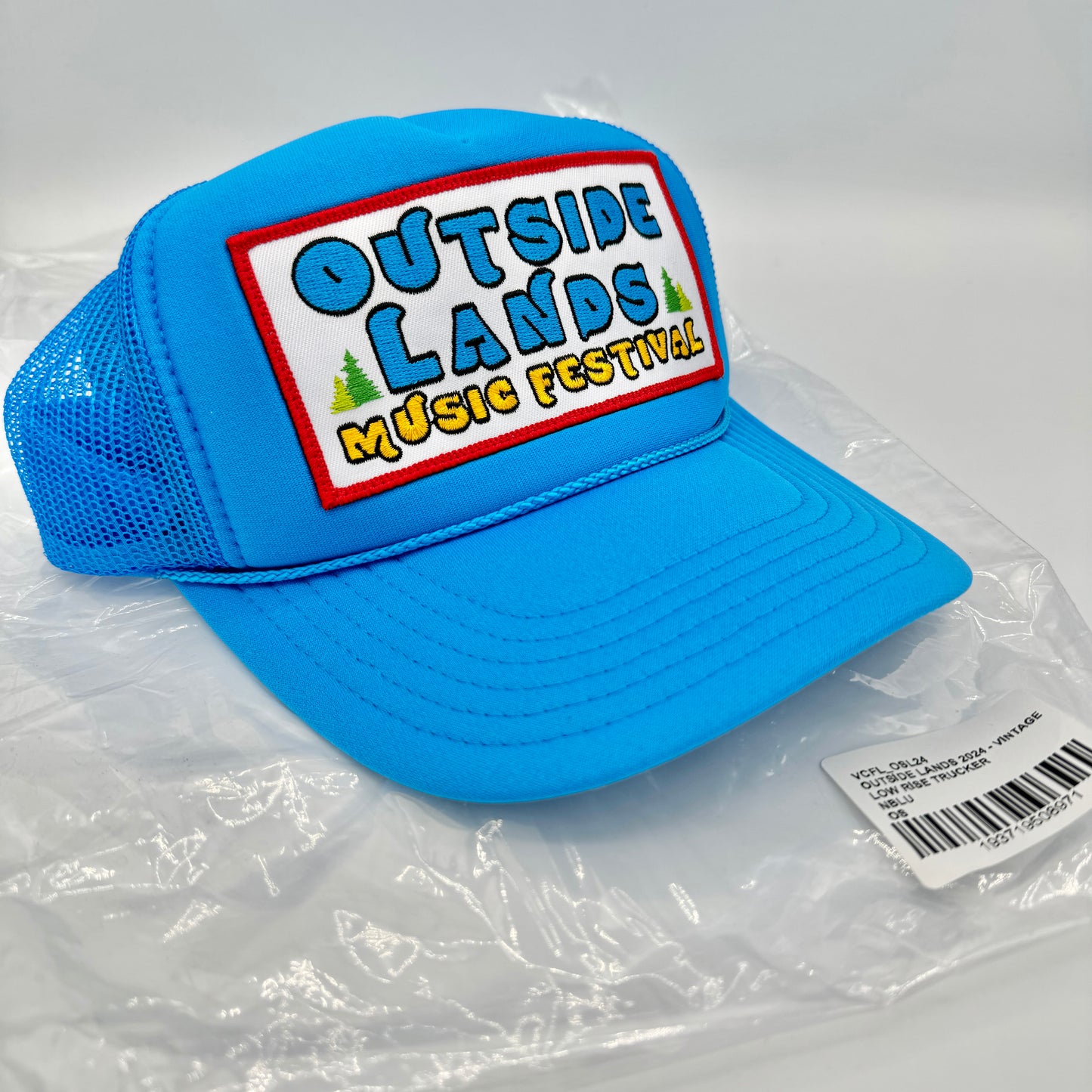 Aviator Nation Outside Lands Trucker Hat in Blue Neon