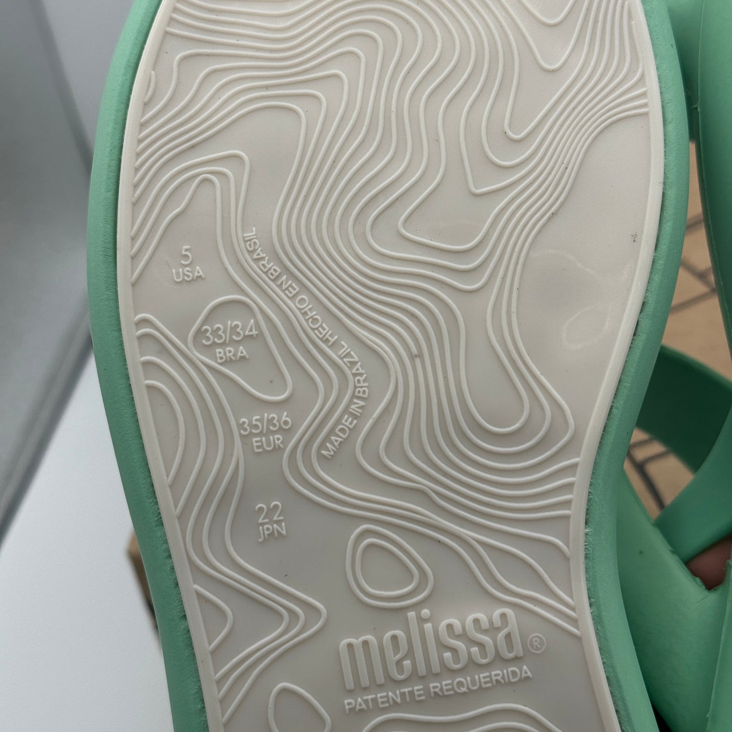 Melissa Free Bloom Sandal Green EVA Foam Rubber Sandals