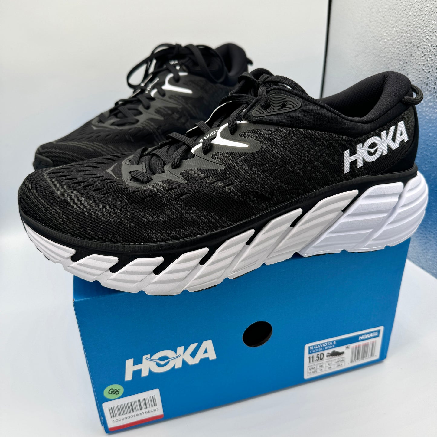 Hoka Gaviota 4 Men’s Running Shoes Black / white athletic shoe by hoka one one