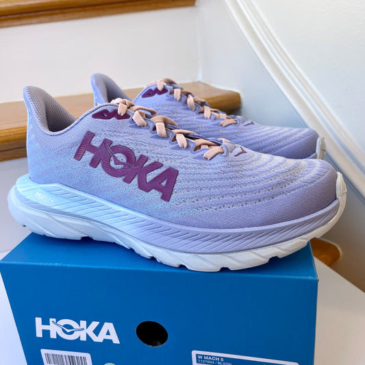 Hoka Mach 5 Running Shoes in Baby Lavender / Summer Song , Hoka One One