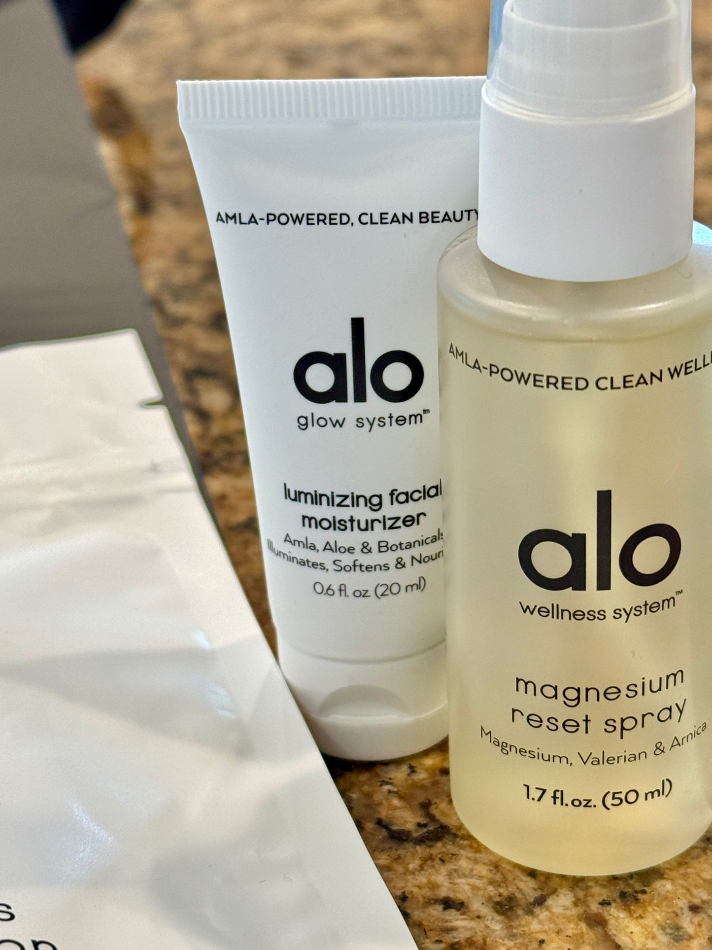 Alo Yoga Bundle of Travel Wellness and (6) Paper Bags / Gift Bags