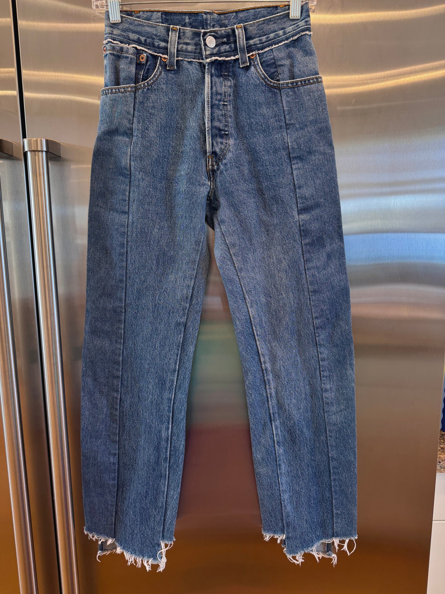 Vetements reconstructed denim pants Levi’s jeans denma size extra small womens