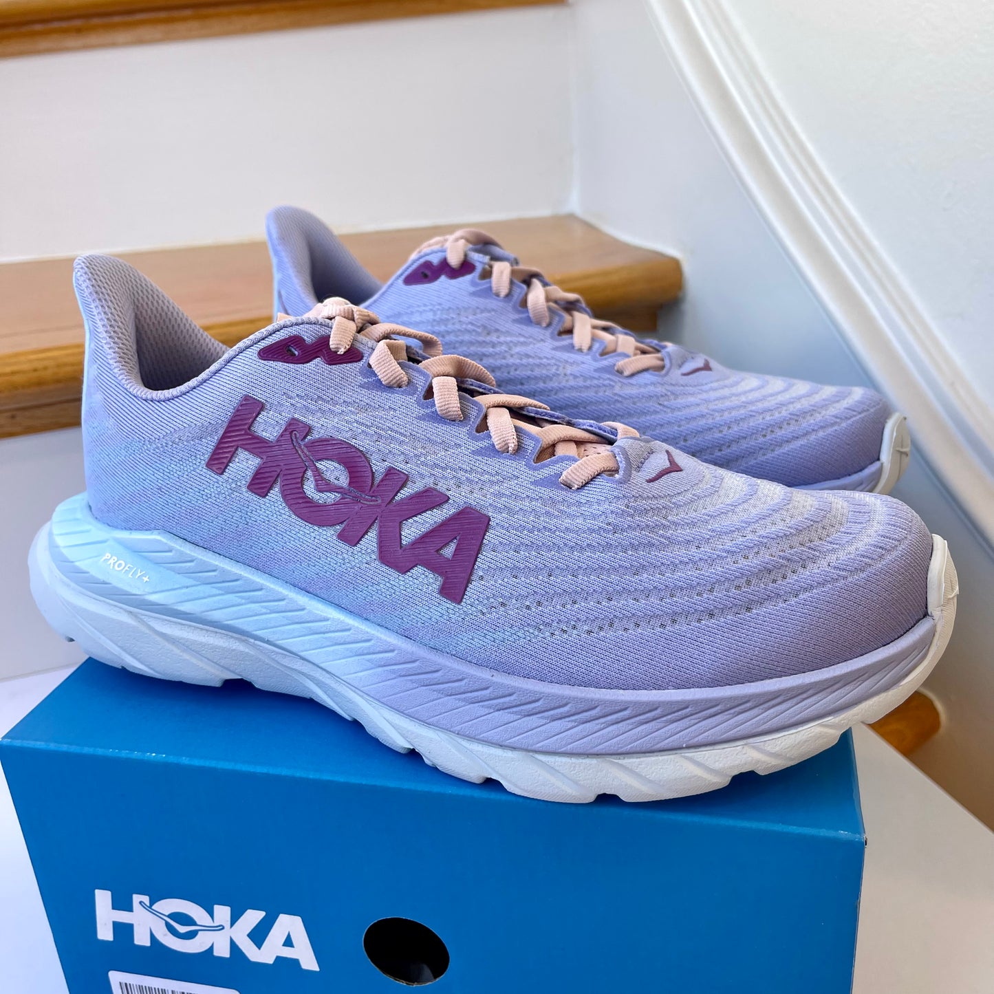 Hoka Mach 5 Running Shoes in Baby Lavender / Summer Song , Hoka One One