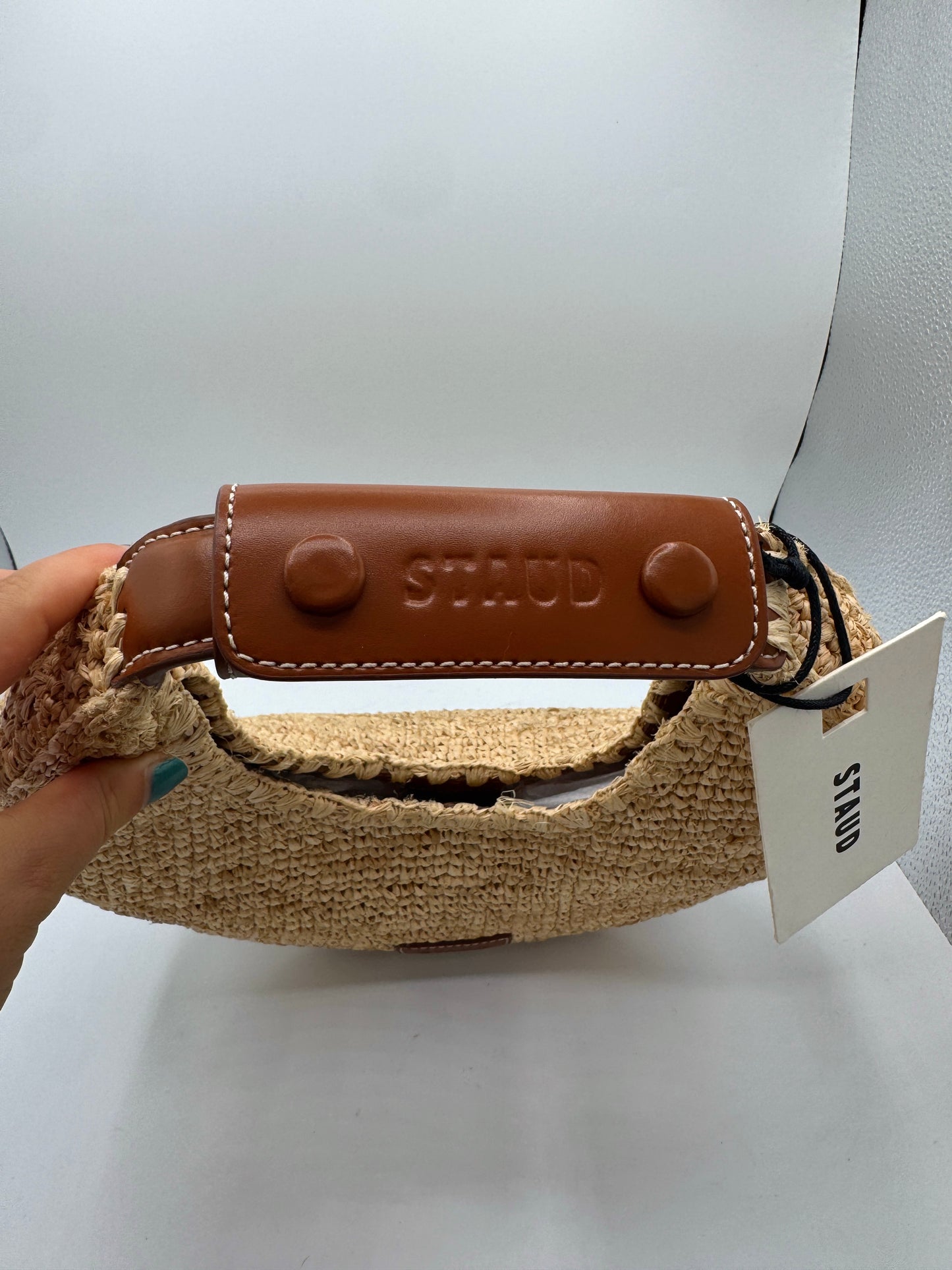 Staud Moon Bag - Natural Raffia