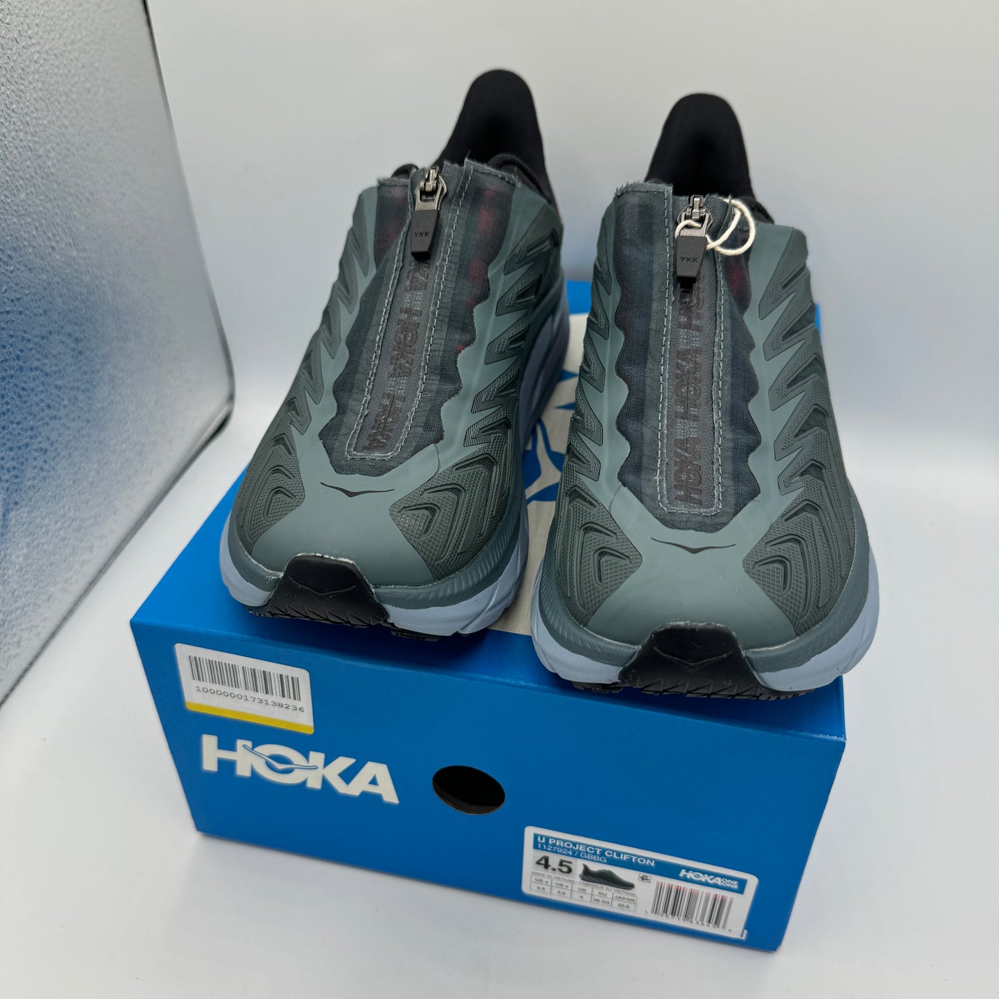 Hoka Project Clifton Unisex Shoes - Lead / Navy Goblin GBBG Blue