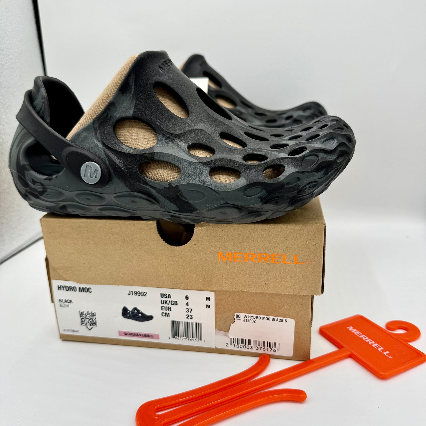 Merrell Hydromoc Women’s Water Hiking Shoes in Black grey EVA Foam brand new