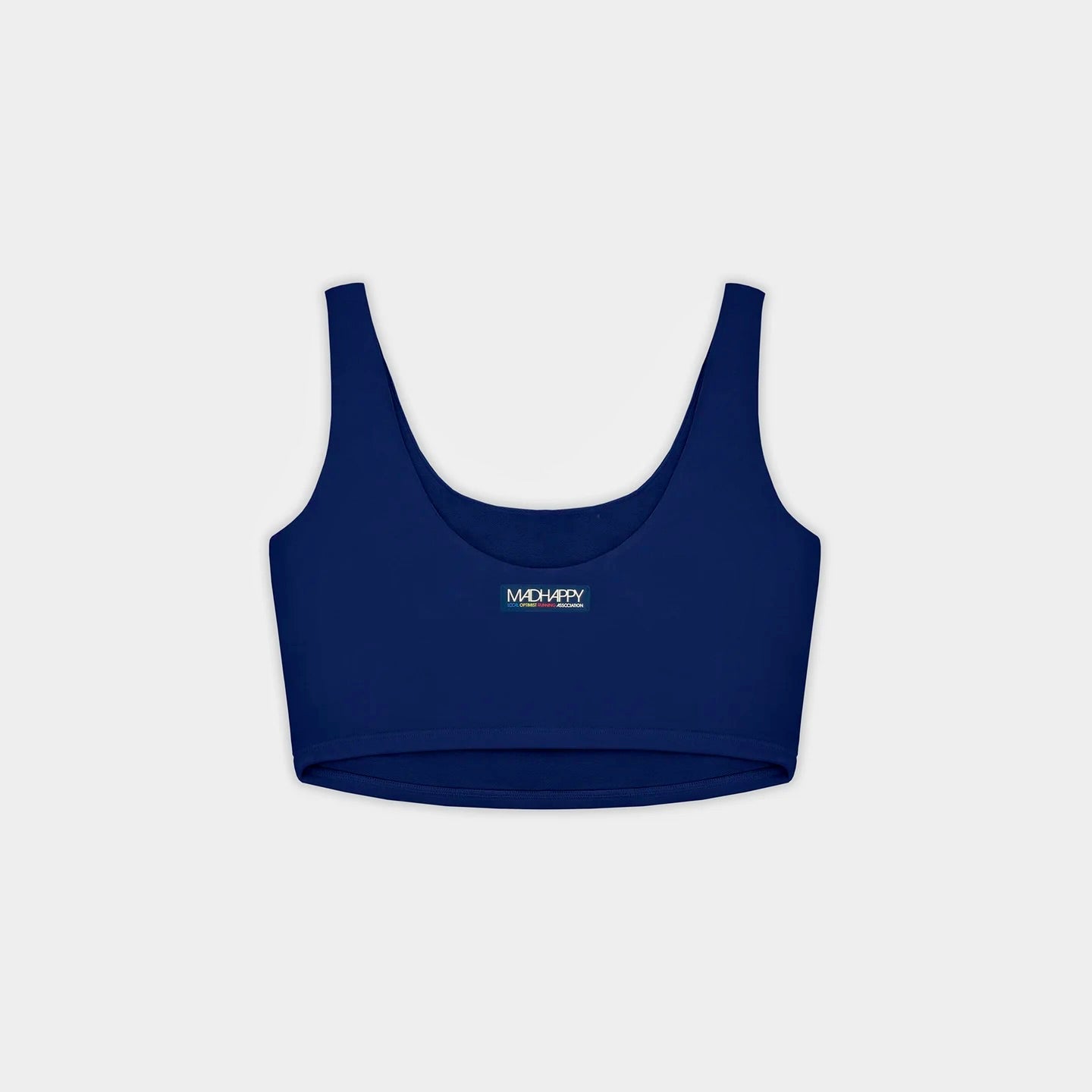 MadHappy Local Optimist Run Club Top Biker Athletic Tank in Starry Blue Navy