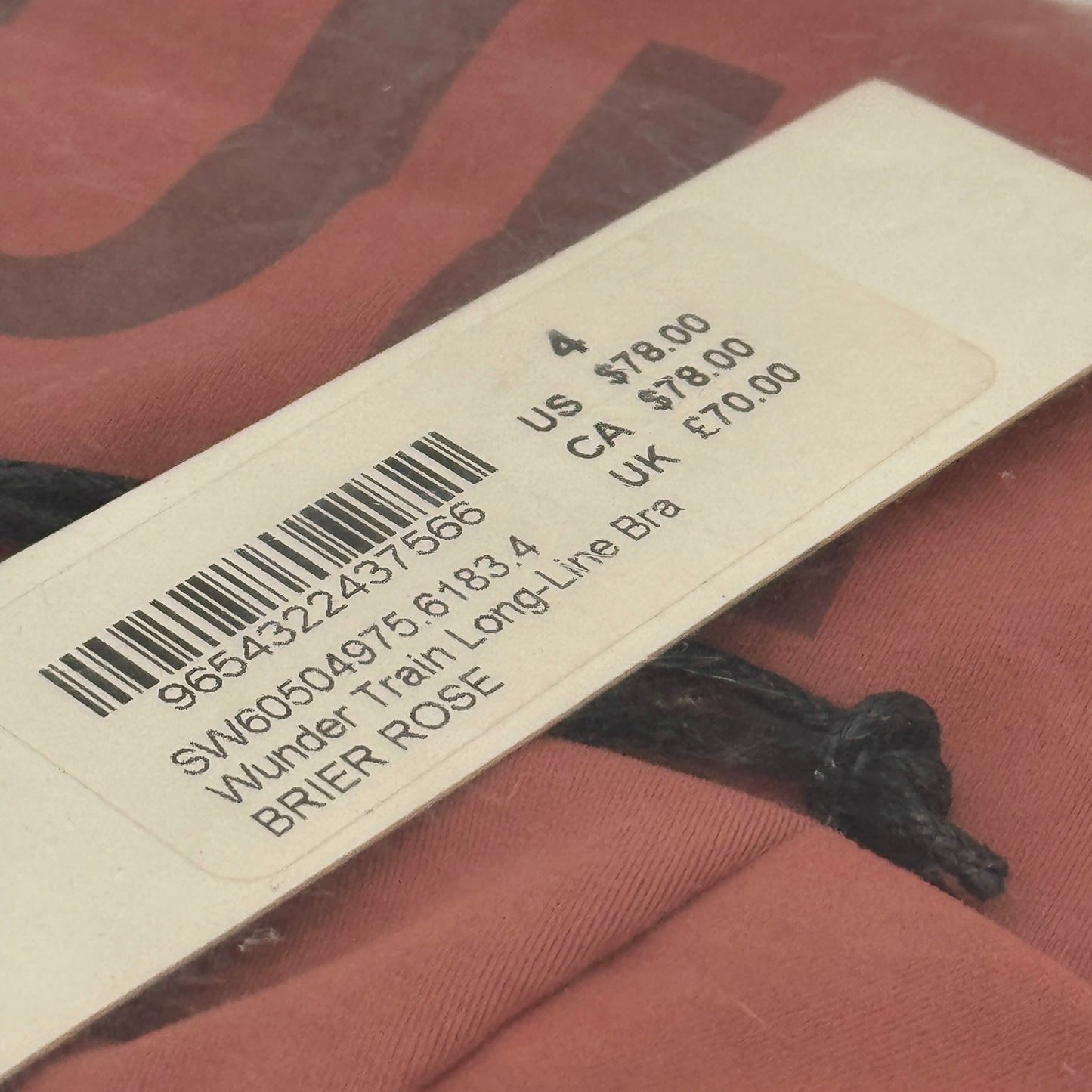 Lululemon x Soul Cycle Matching Set in Brier Rose Wunder Train Tight 25” and Long Line Bra
