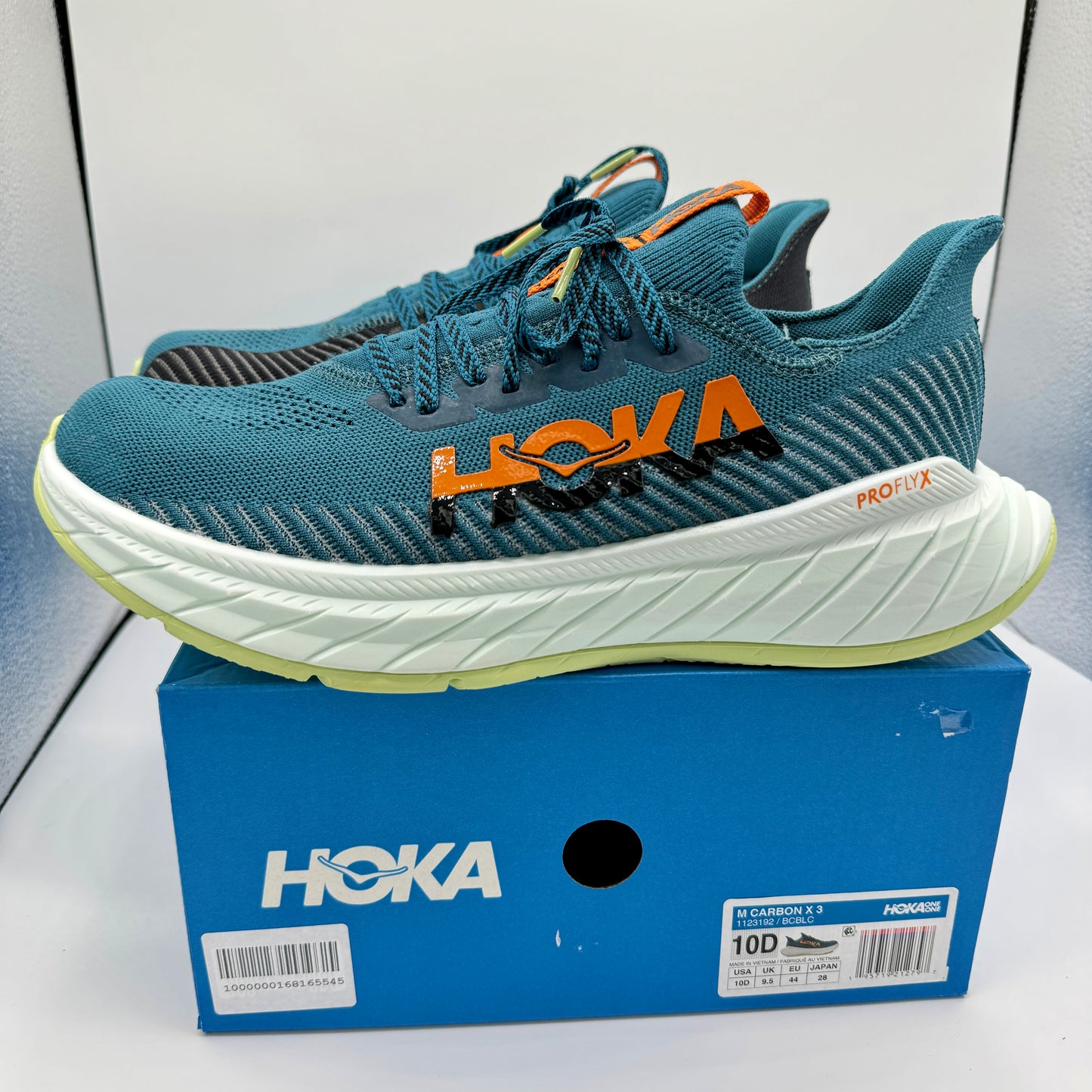 Hoka Carbon X 3 Running Shoes in Blue Coral Black , Hoka One One , Race X3