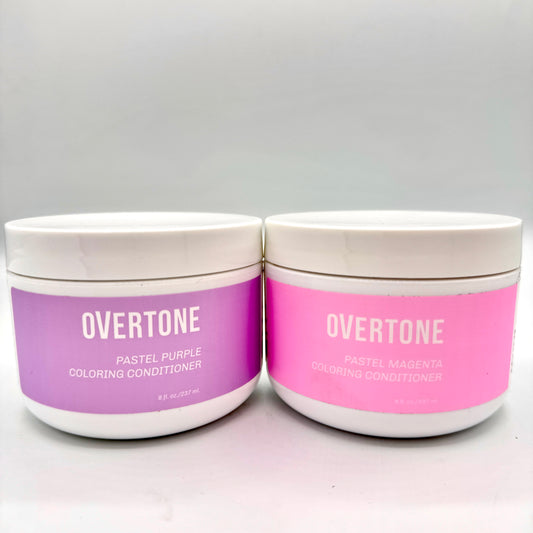 Bundle of Overtone Pink and Purple Coloring Conditioner Hair Dyes