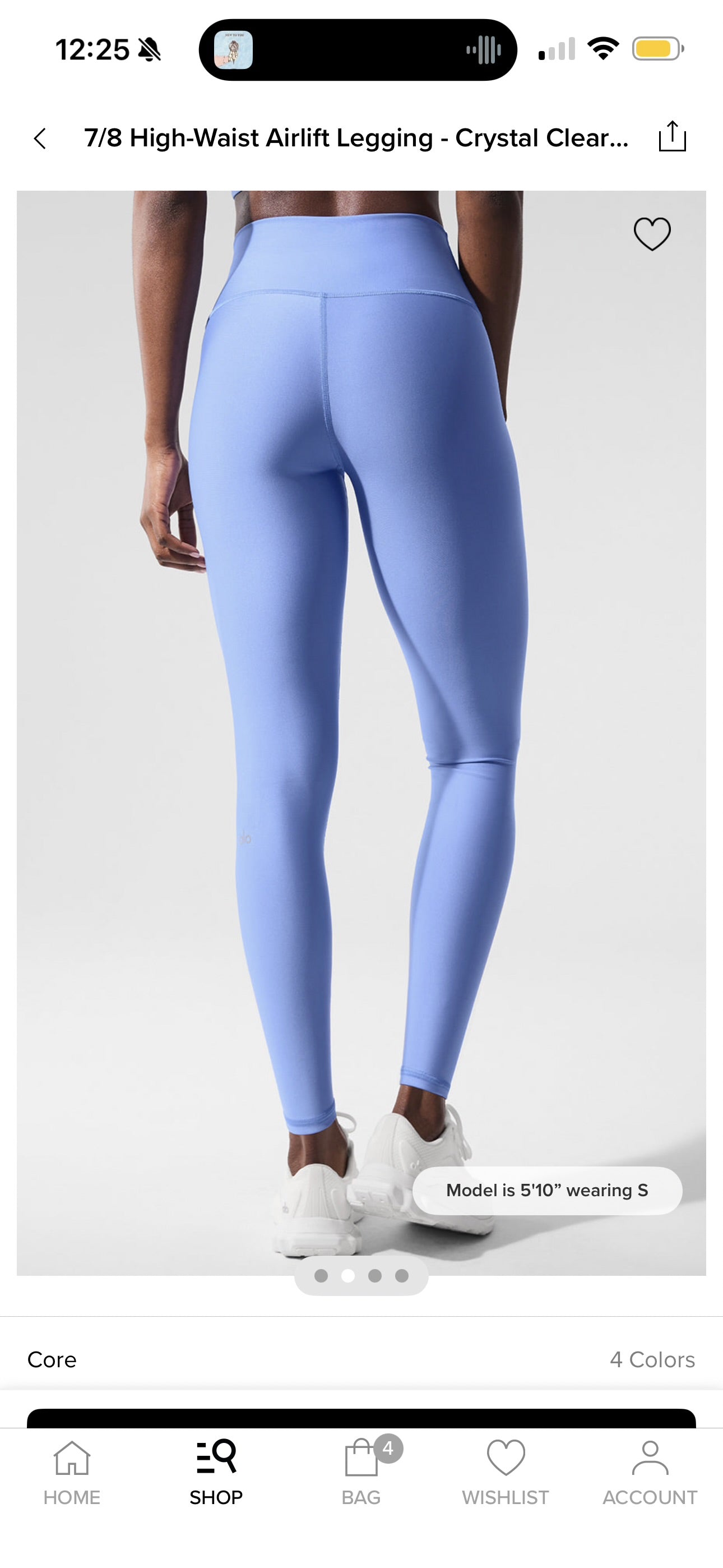 Alo 7/8 Airlift High Waist Legging - Crystal Clear Blue