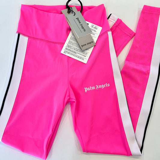 Palm Angels Women’s Track Leggings Pink Fuchsia Sports Athletic Pants Tights