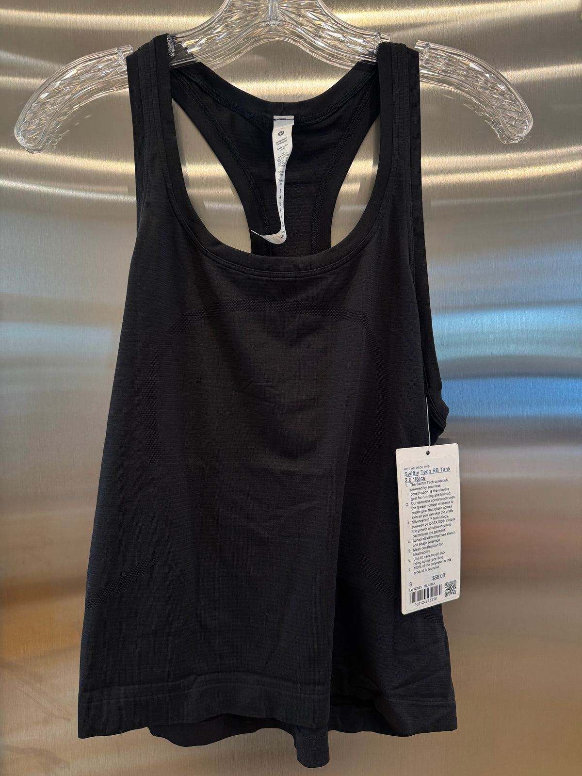 Lululemon Swiftly Tech Racerback 2.0 Tank Top - Race Length in Black