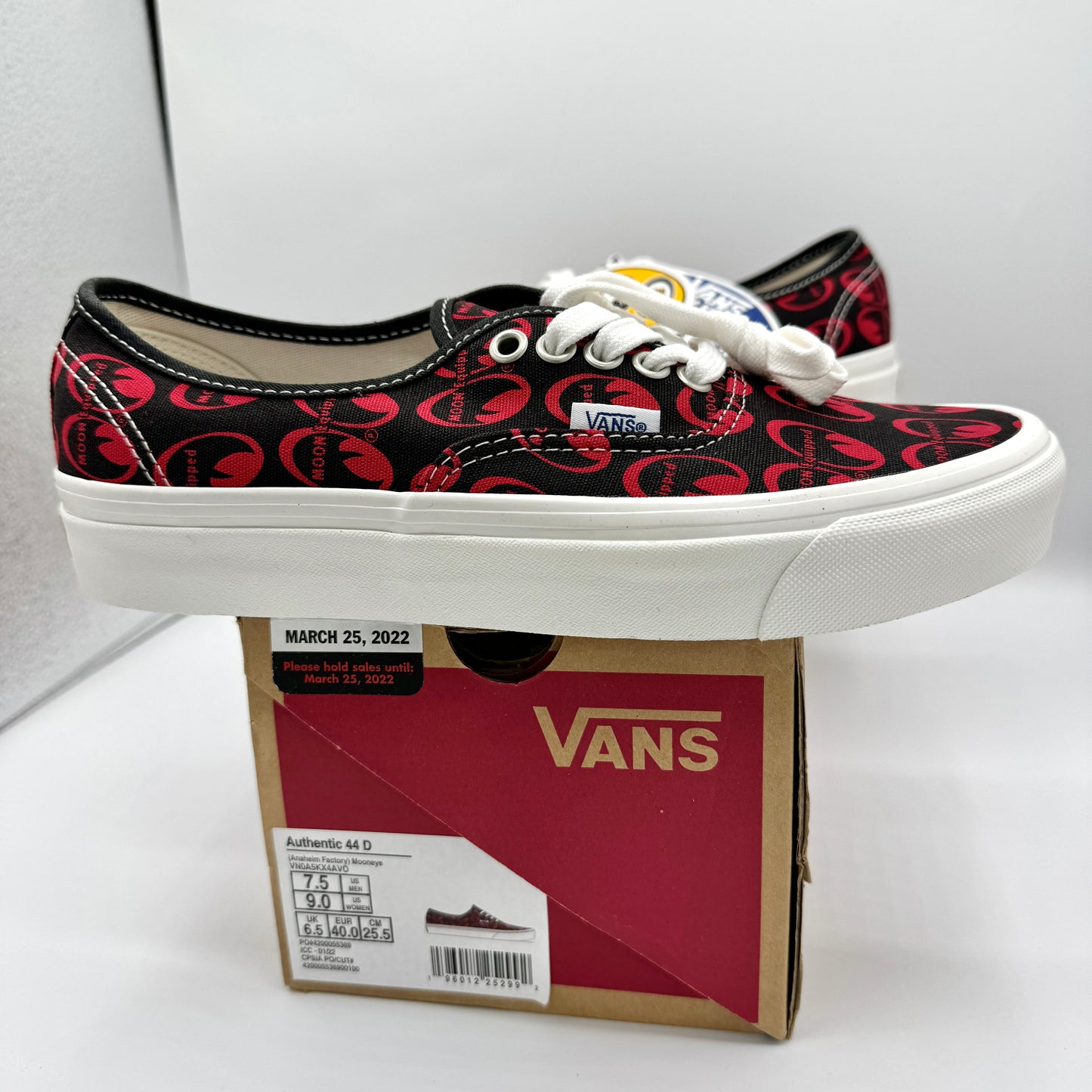 Vans Authentic 44 D Skate Shoes Anaheim Edition Mooneye Red Unisex