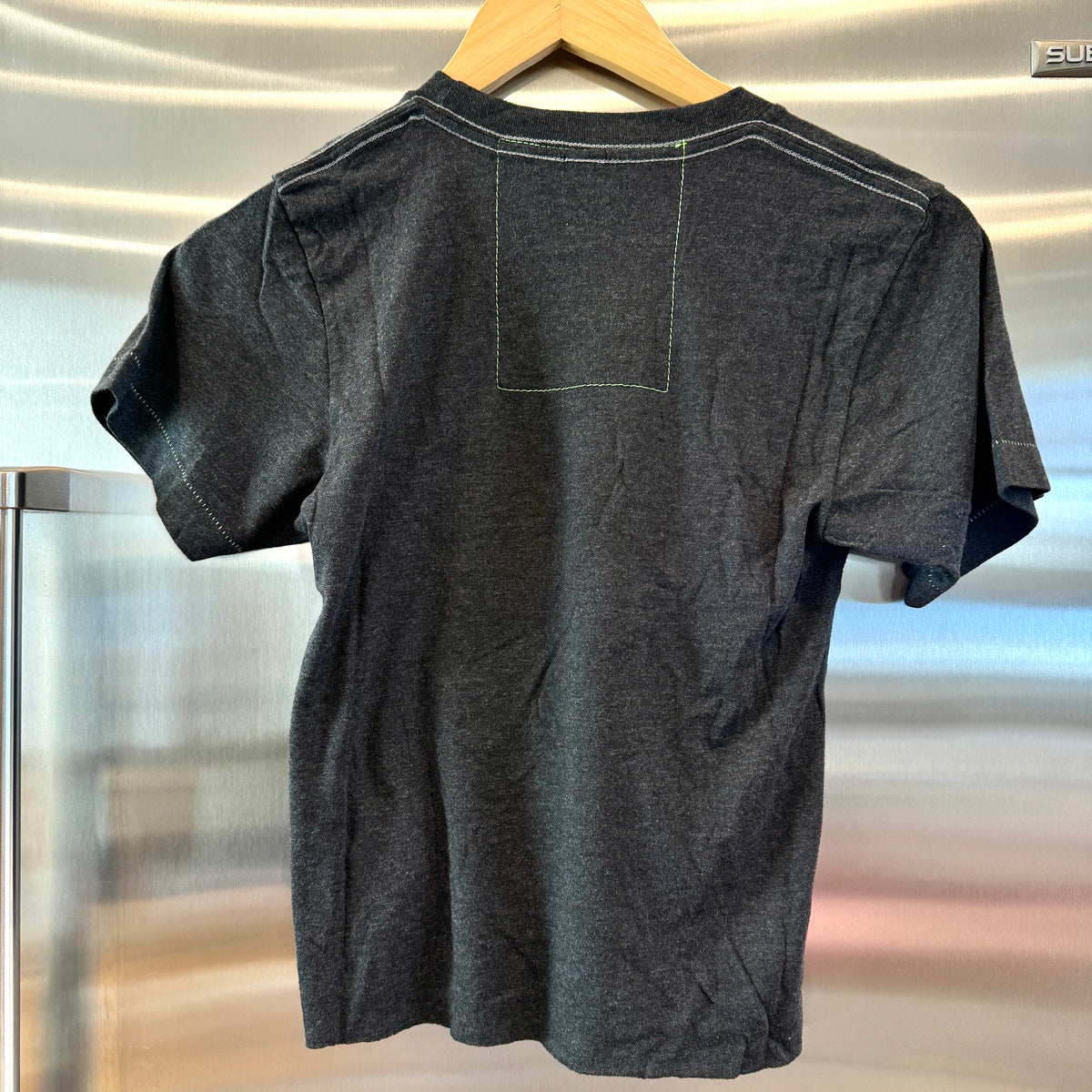 Aviator Nation Aspen Snowmass Jazz Festival 2025 Cropped Boyfriend Tee Shirt - Charcoal Grey