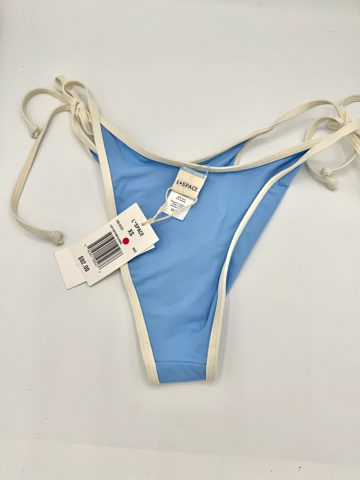L Space Levy Classic Swim Bottom in Aura Blue / Cream