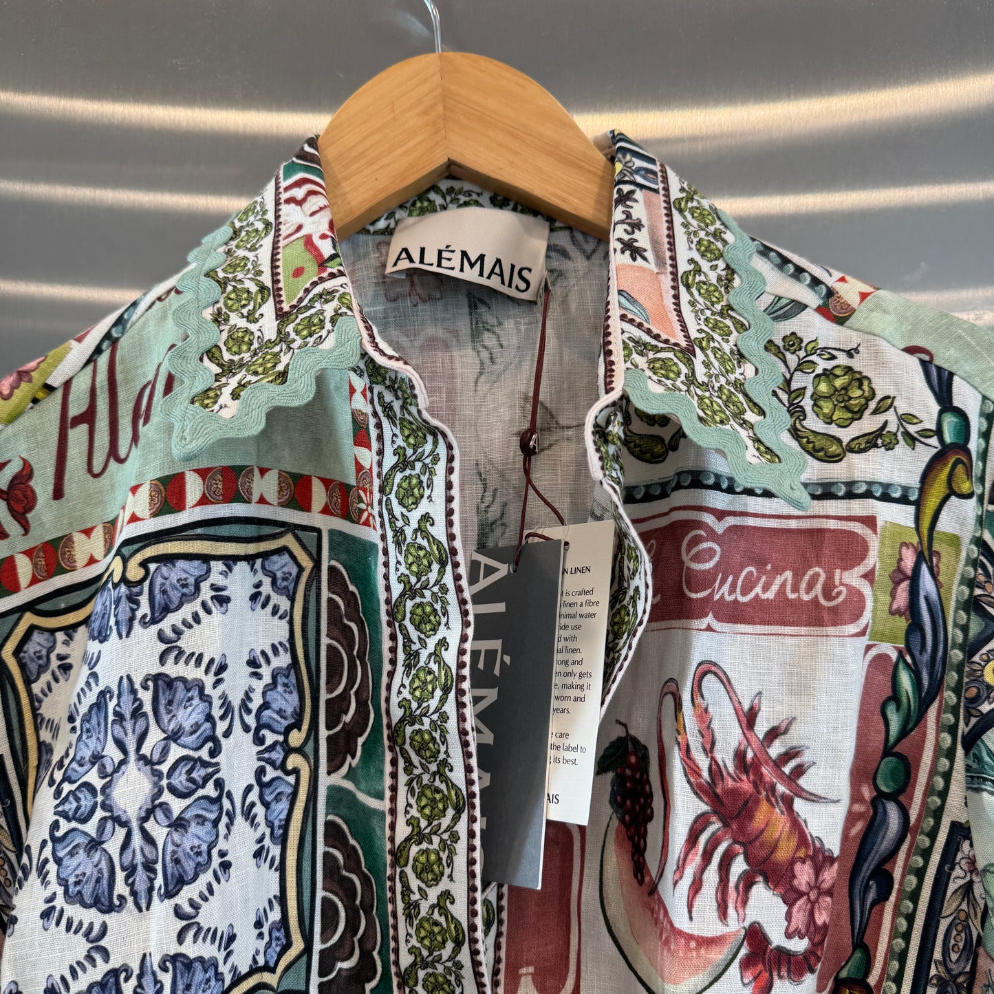 Alemais Tommasina Linen Button Down Shirt