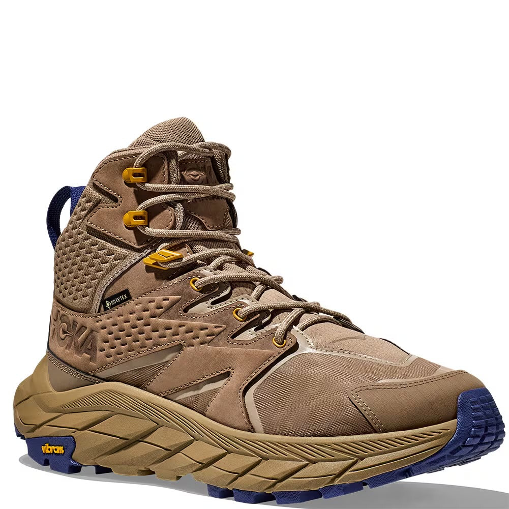 Hoka Anacapa Men’s Mid GTX Hiking Boots Dune / Elmwood Brown Shoes GoreTex