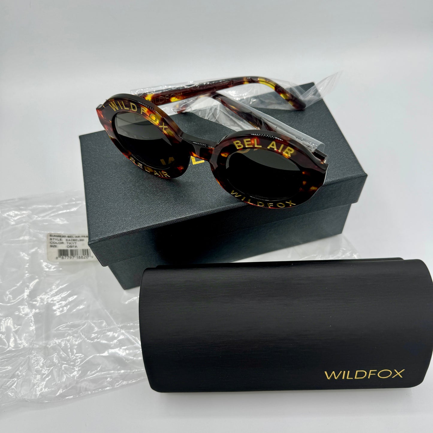 Wildfox Bel Air Tortoise Shell Brown Belair Sunglasses Classic NEW with case