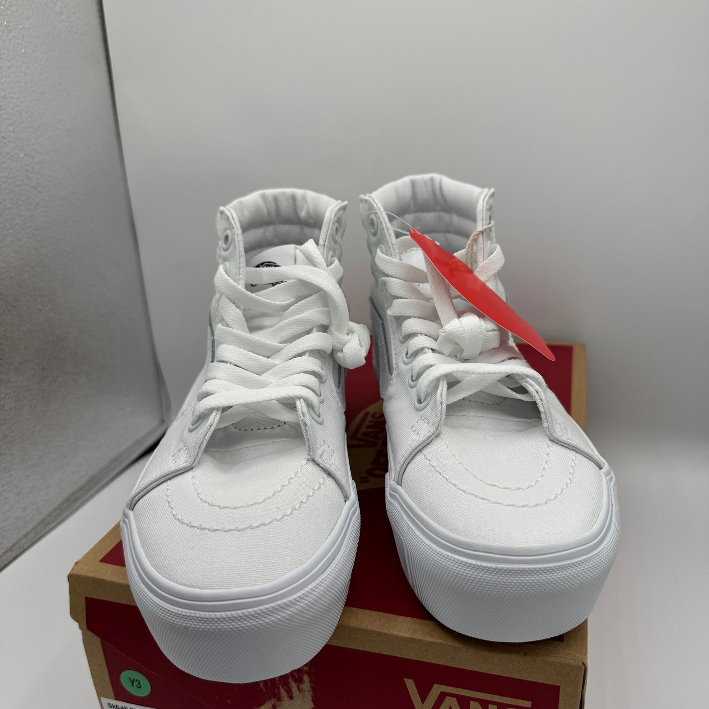 Vans Sk8 Hi Platform Sneakers all true white high top skate shoes unisex NEW