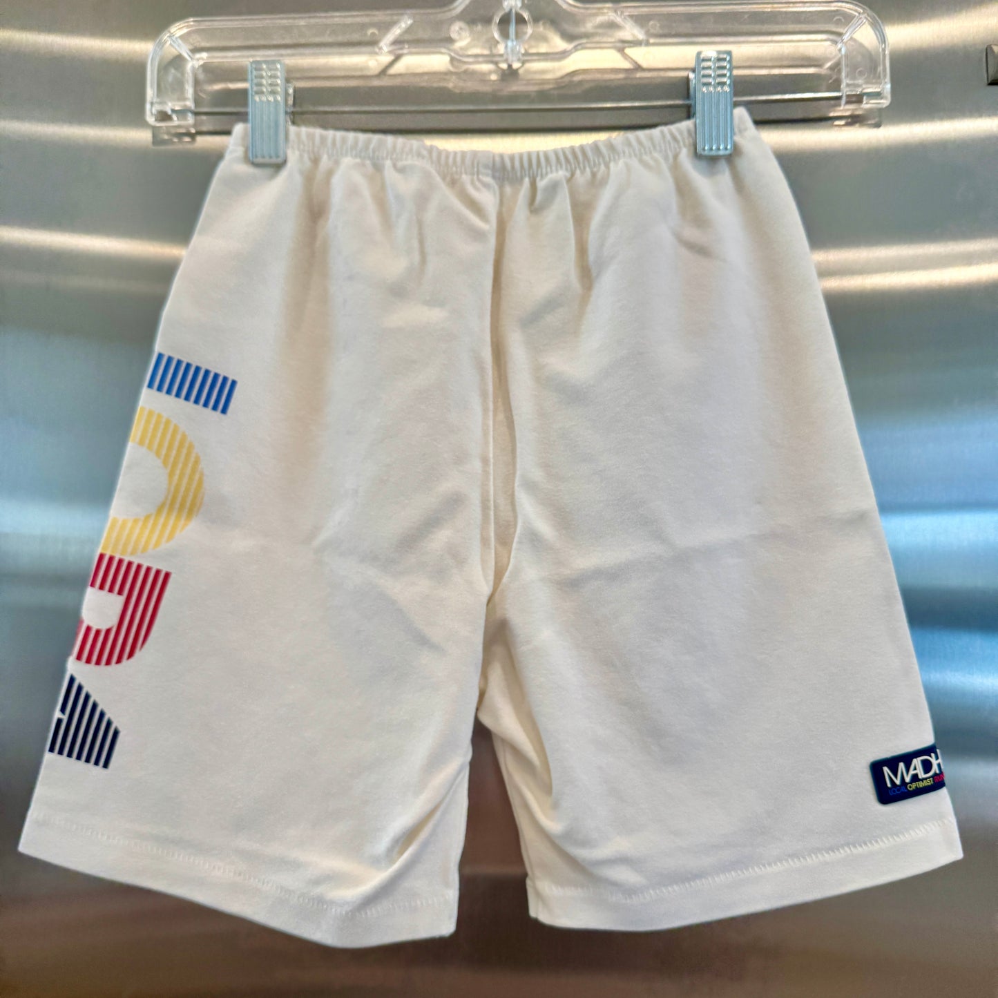 MadHappy Local Optimist Run Club Biker Shorts in Marshmallow / Cream