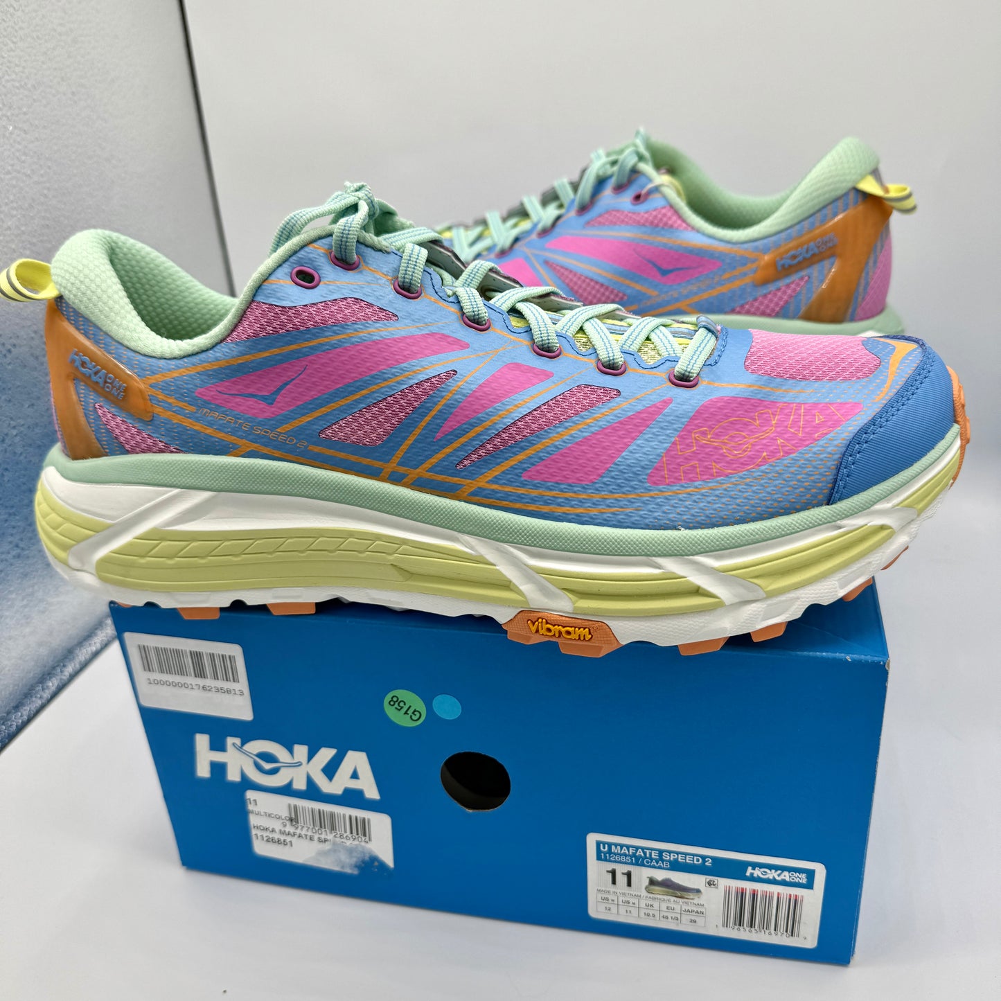 Hoka Mafate Speed 2 U UNISEX Running Shoes in Cyclamen All Aboard Multicolor