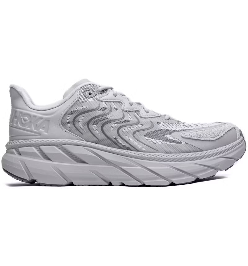 Hoka Clifton LS Grey Unisex in Stardust / Galactic Grey