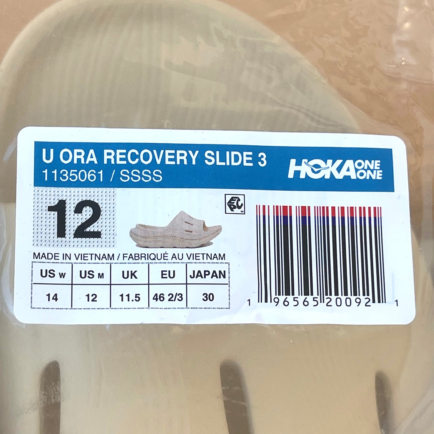 Hoka Ora 3 Recovery Slide Unisex in Shifting Sand Beige , Hoka One One NEW