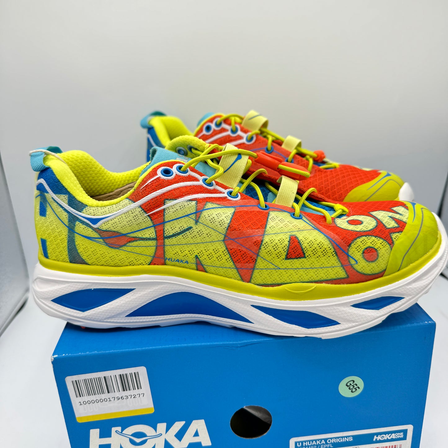 Hoka Huaka Origins Unisex Shoes Running Sneakers Multicolored Quick Lace