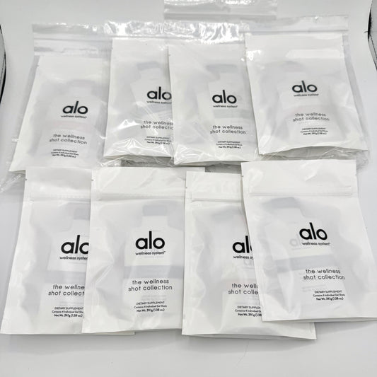 Alo Yoga (Bundle) 8x Sets of Wellness Shots (4) Discovery Packs , Dietary Supplements (32 Sachets Total)