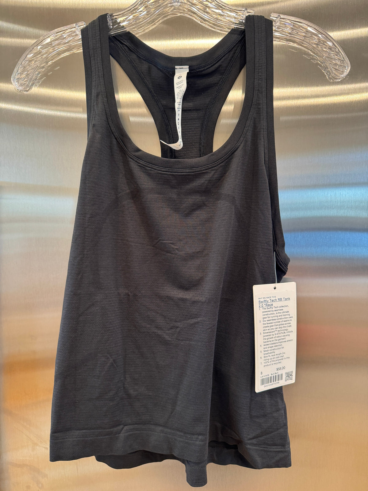 Lululemon Swiftly Tech Racerback 2.0 Tank Top - Race Length in Black
