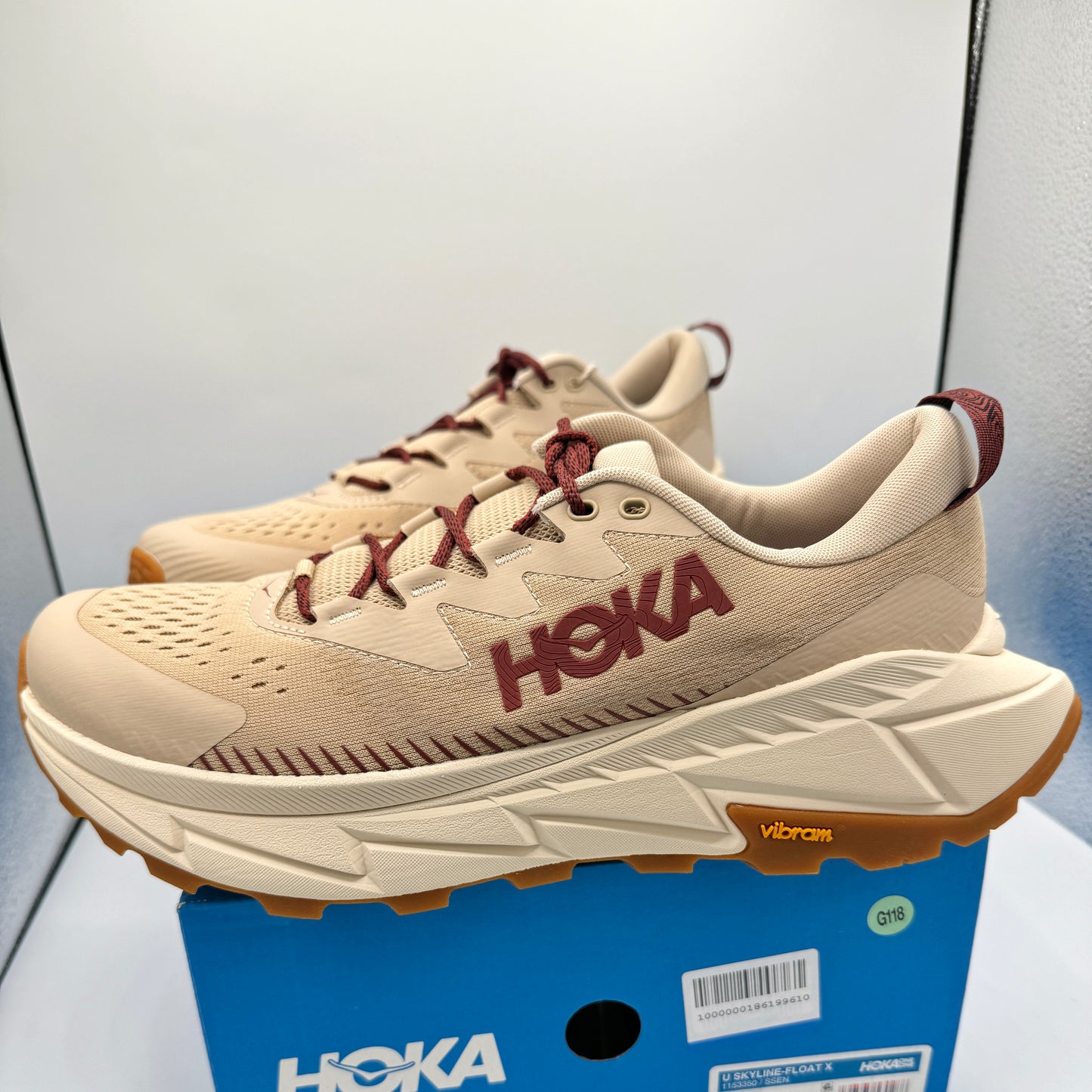 Hoka Skyline Float X Shifting Sands Beige Hiking shoes Unisex trail running