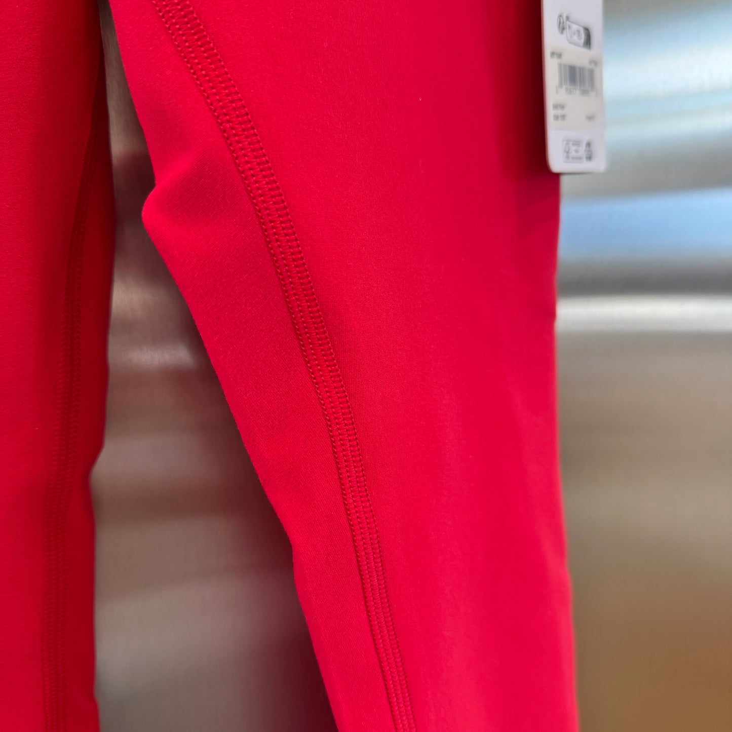 Alo Bold Red Alosoft Leggings High Waisted 7/8 Pants