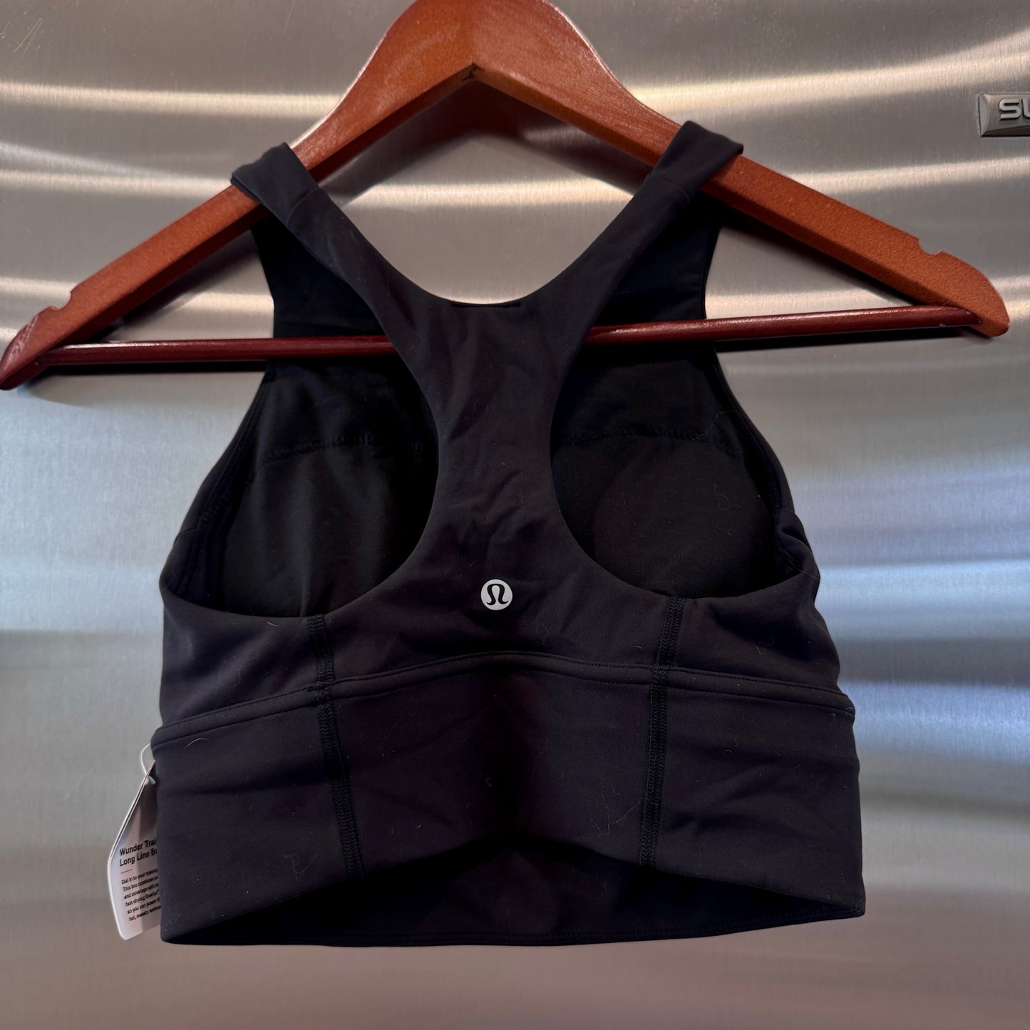 Lululemon Wunder Train Long Line Sport Bra x Barry’s Collab in Black