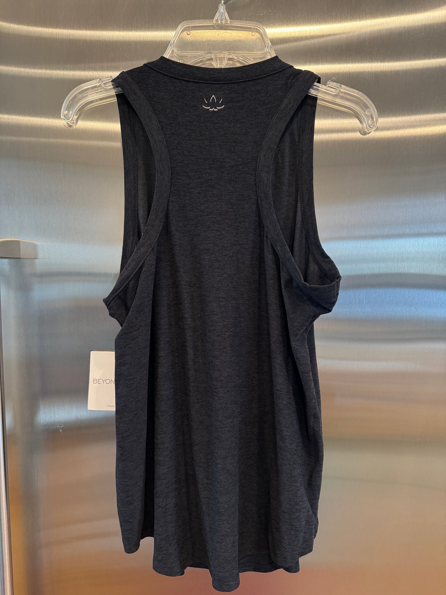 Beyond Yoga Featherweight Keep It Moving Tank Top in Darkest Night Black - Women’s