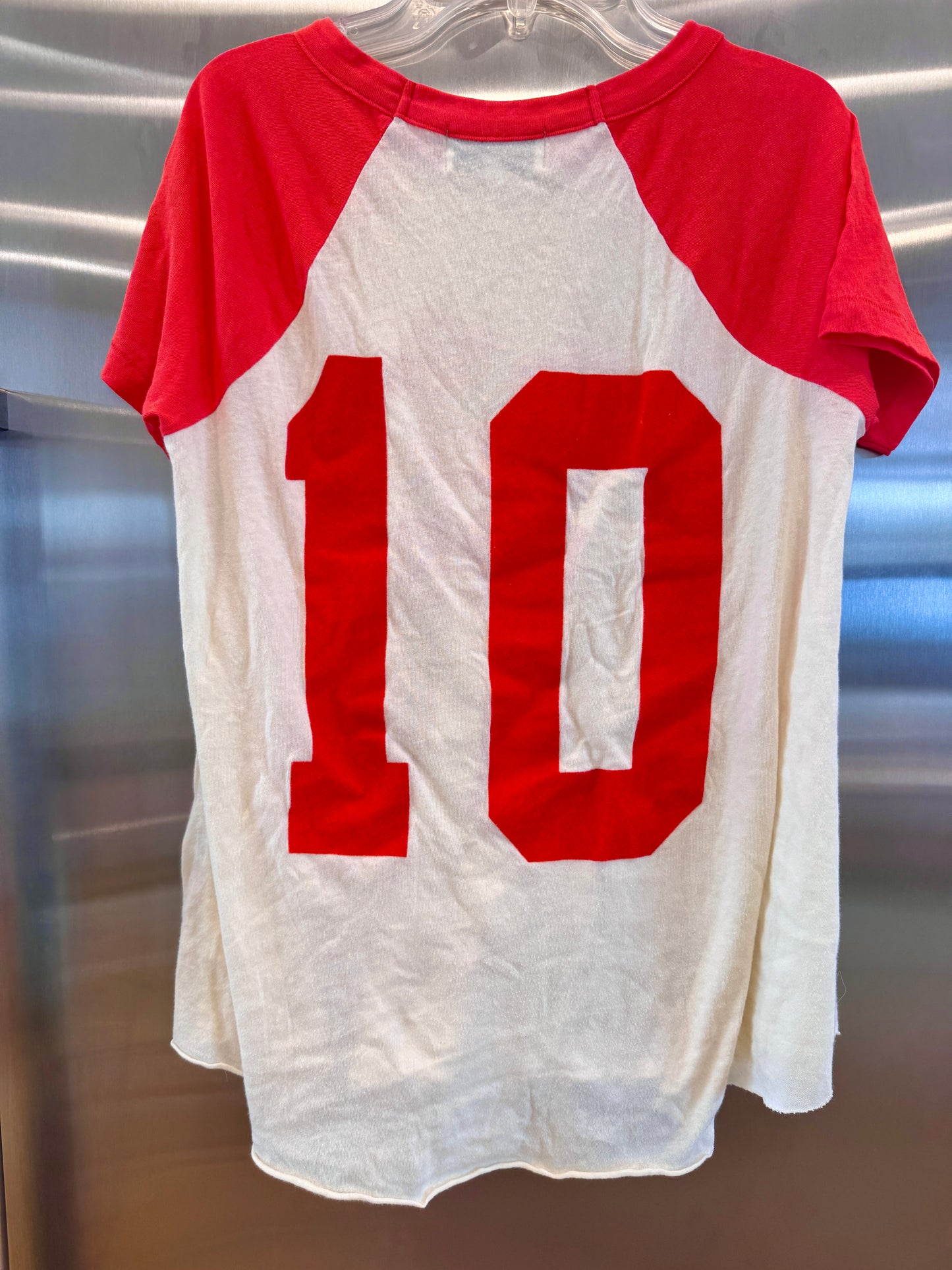 Wildfox Wildfox World’s Greatest Hula Hooper Raglan Women’s Top - Red * Pre-Owned *