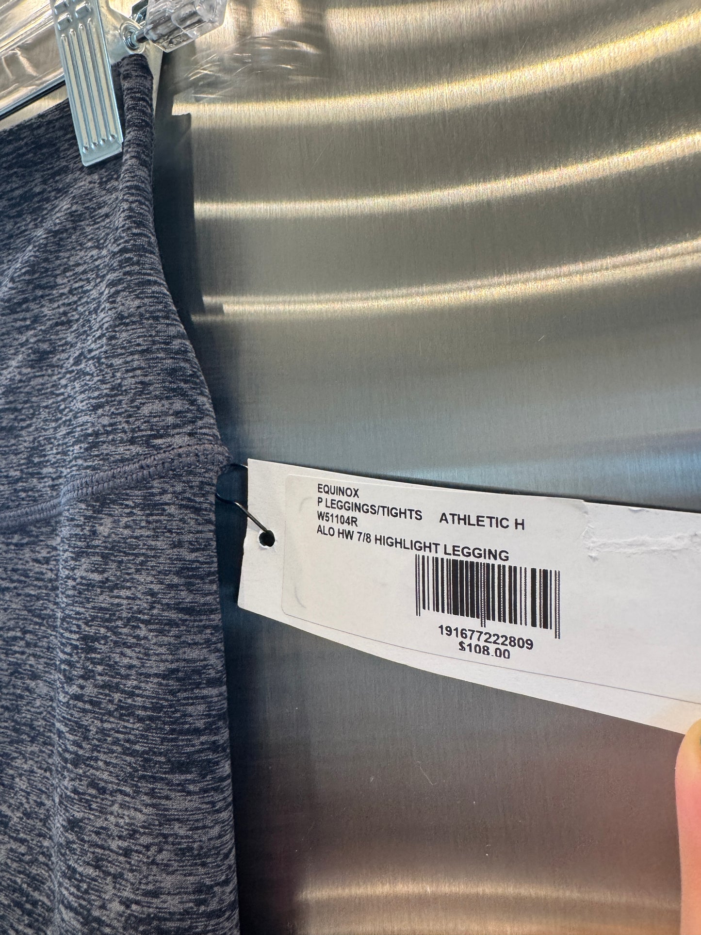 Alo Yoga Alosoft Highlight Leggings HW 7/8 Athletic Grey Heather