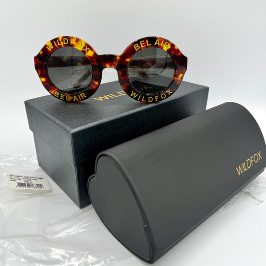 Wildfox Bel Air Tortoise Shell Brown Belair Sunglasses Classic NEW with case