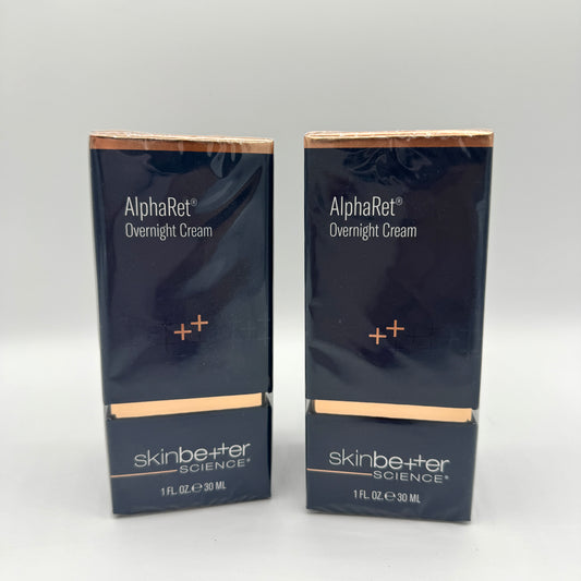 SkinBetter BUNDLE 2x AlphaRet Overnight Cream (1oz each, 2oz Total)