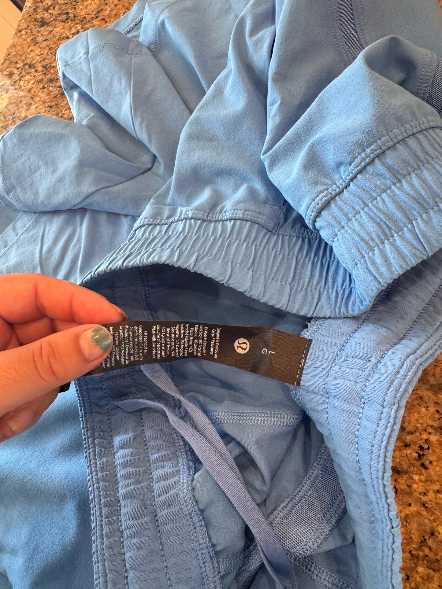 Lululemon Pace Breaker Short 5” Linerless Unlined in Pool Party Blue - Men’s