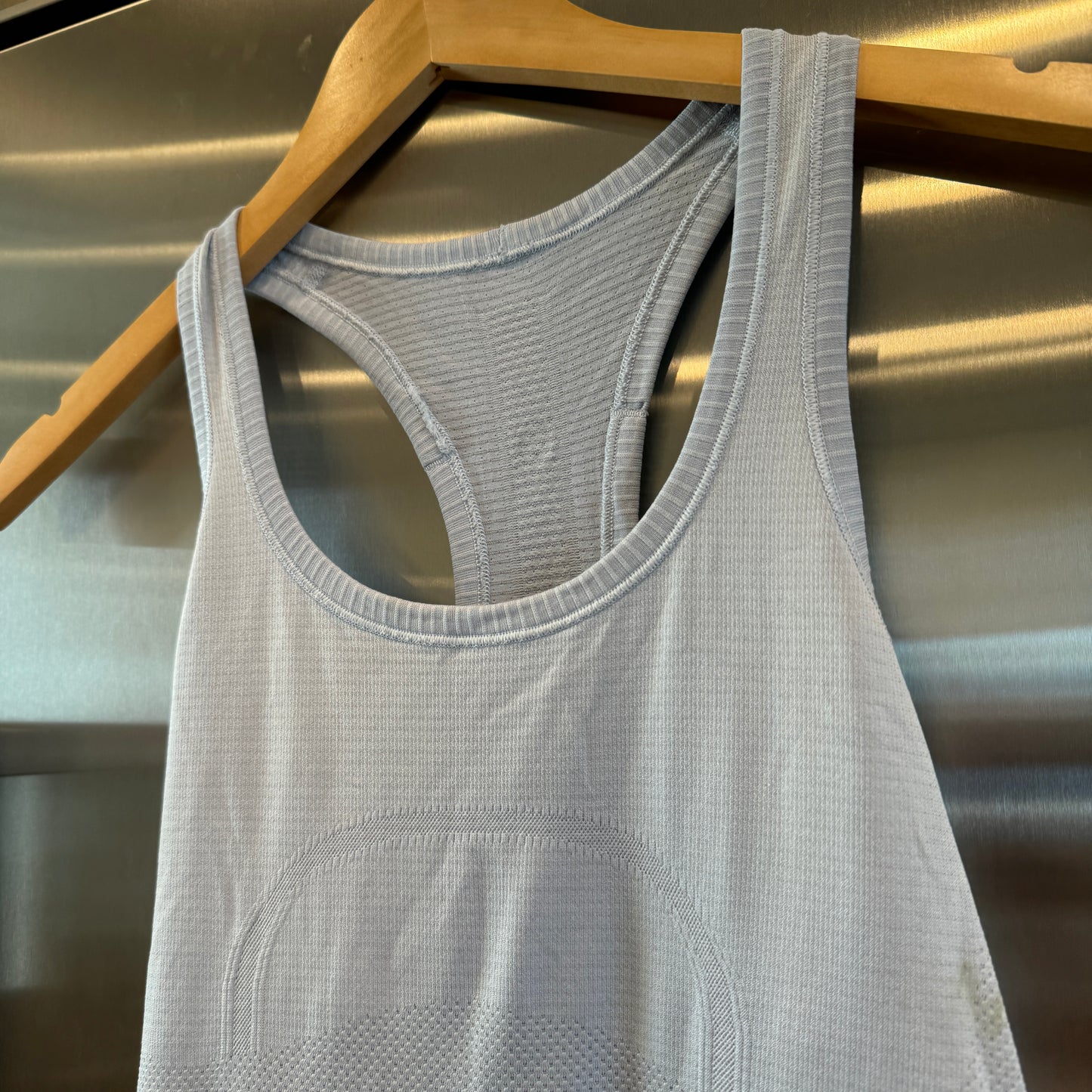 Lululemon Swiftly Tech Racerback Tank Top Caspian Light Blue Lightweight Pre-Owned