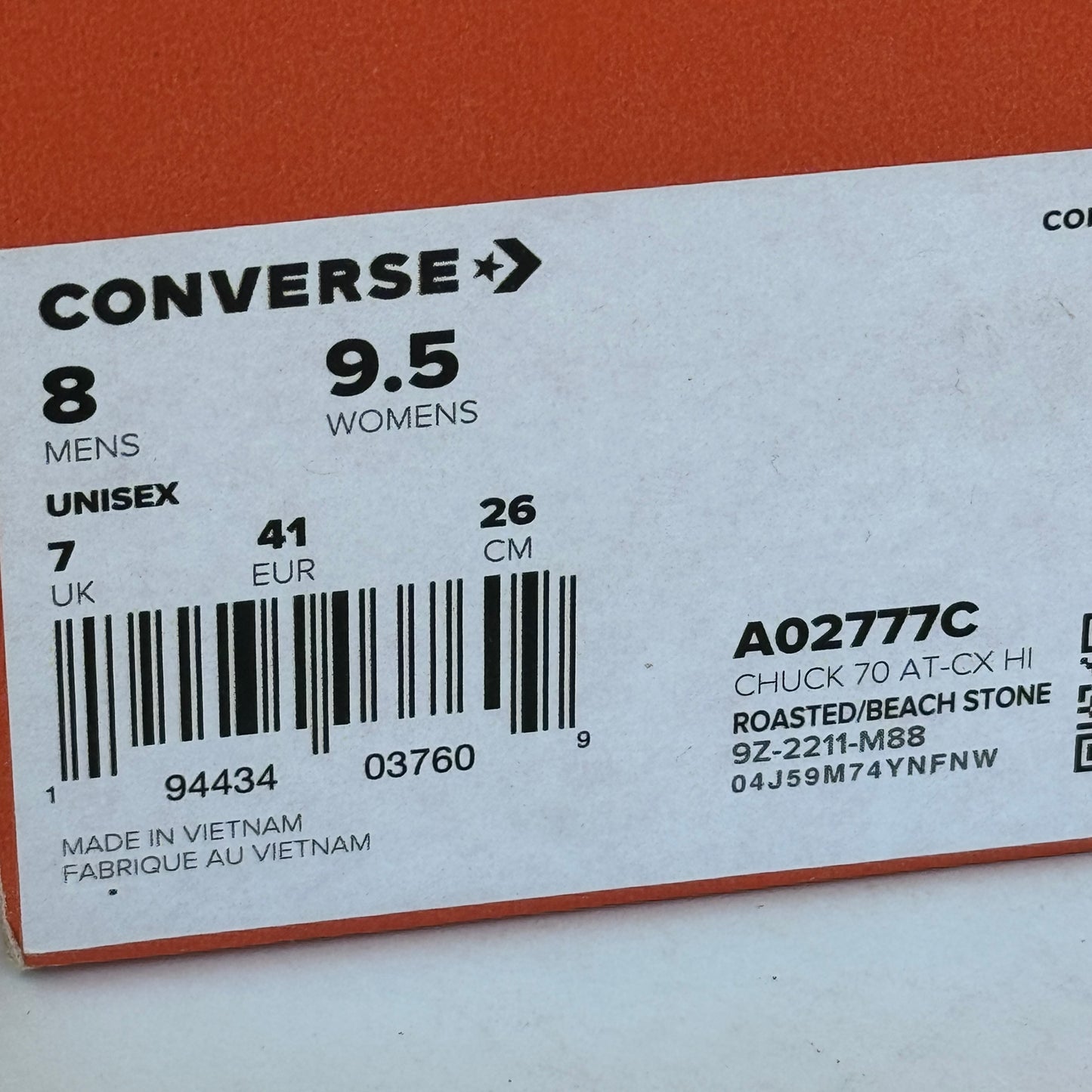Converse Chuck Taylor 70 AT CX HI Platform high top sneakers beige natural