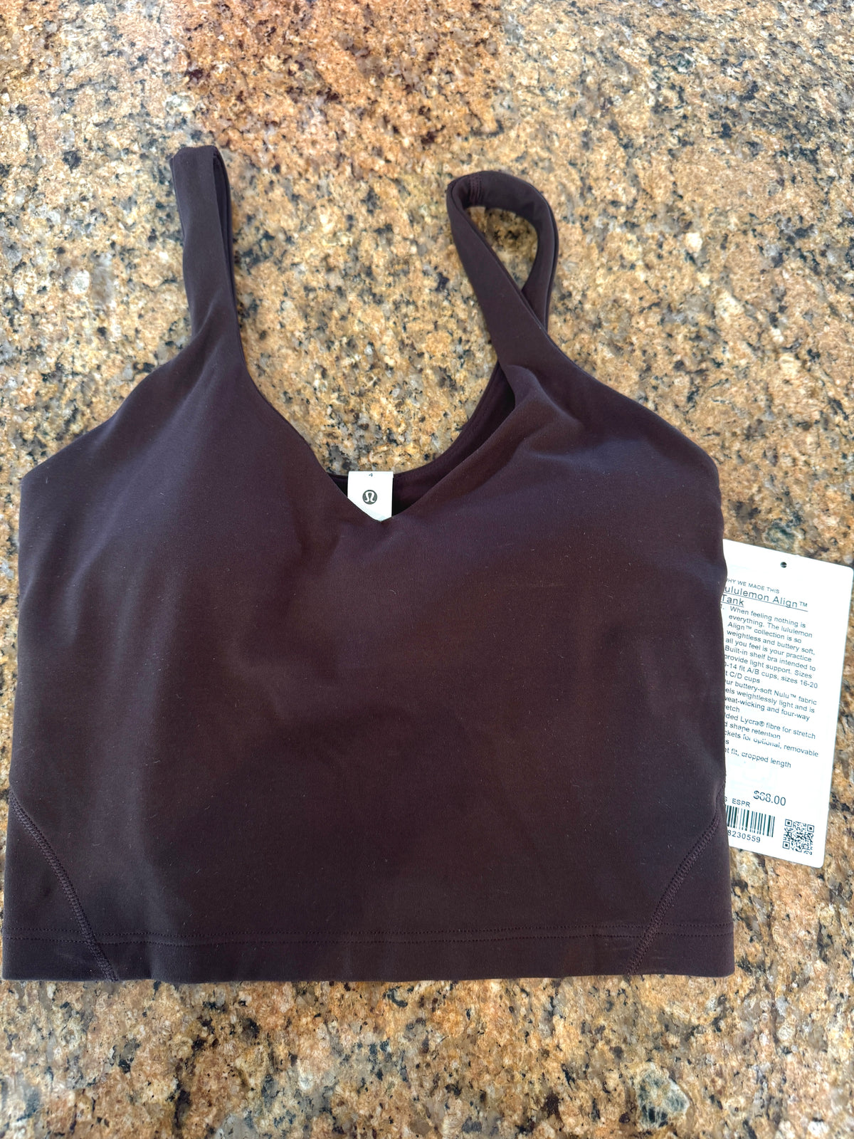 Lululemon Align Tank Top - Espresso Brown