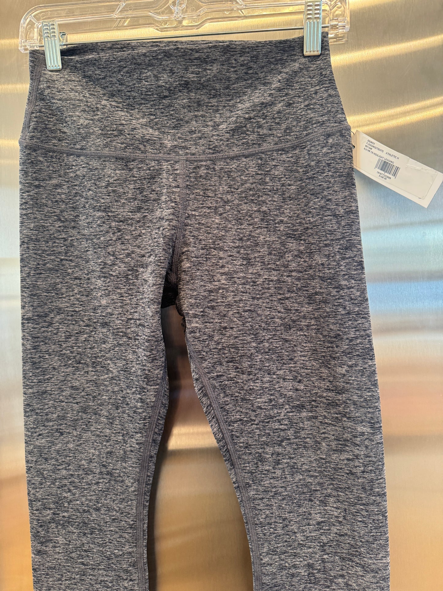 Alo Yoga Alosoft Highlight Leggings HW 7/8 Athletic Grey Heather
