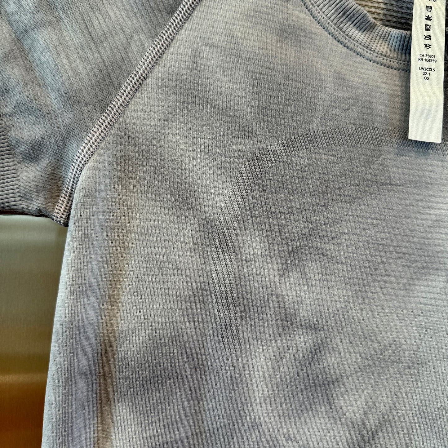 Lululemon Swiftly Tech Short Sleeve Shirt 2.0 Marble Dye Rhino Grey Athletic