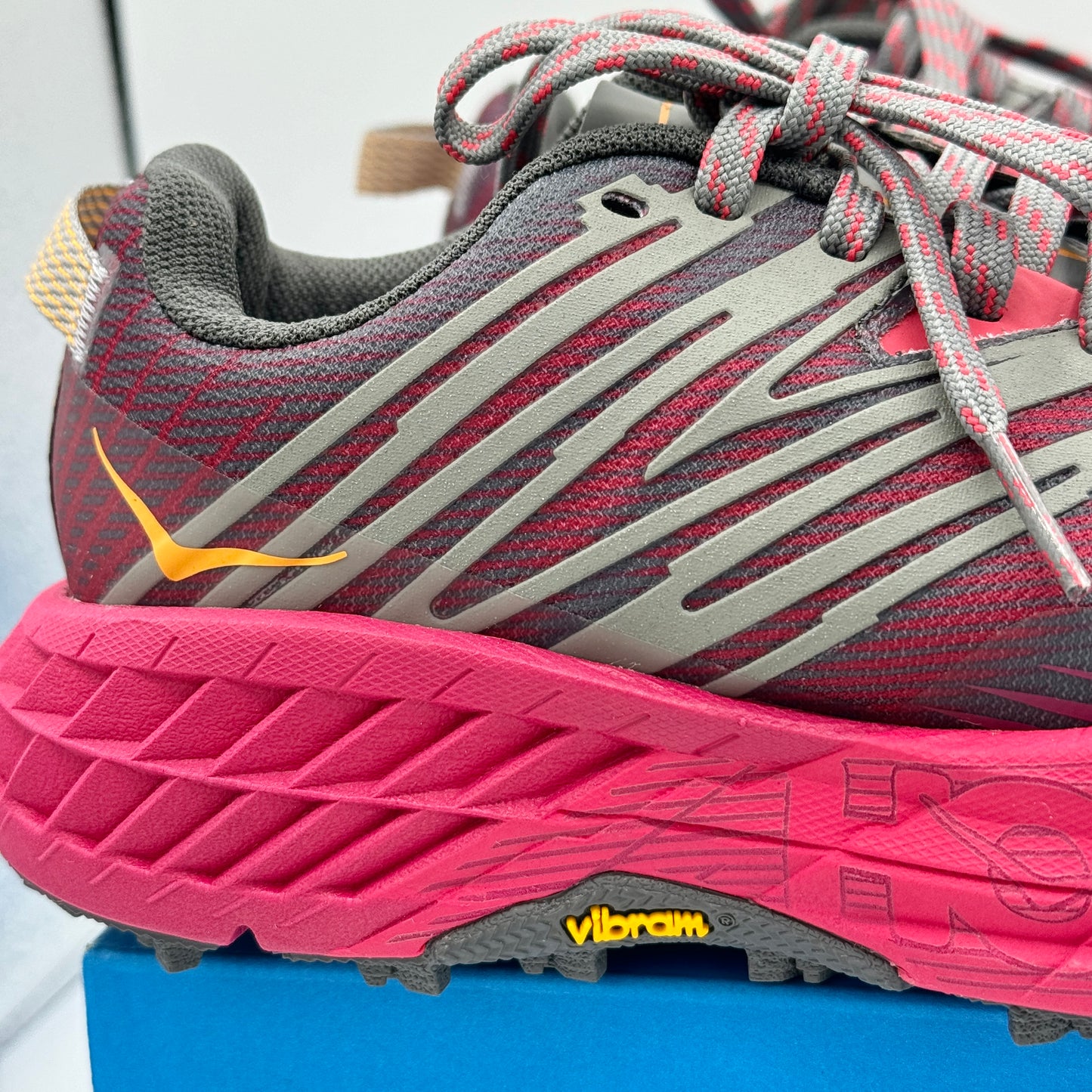 Hoka Speedgoat 4 Women’s Trail Running Shoes Castlerock Paradise Pink