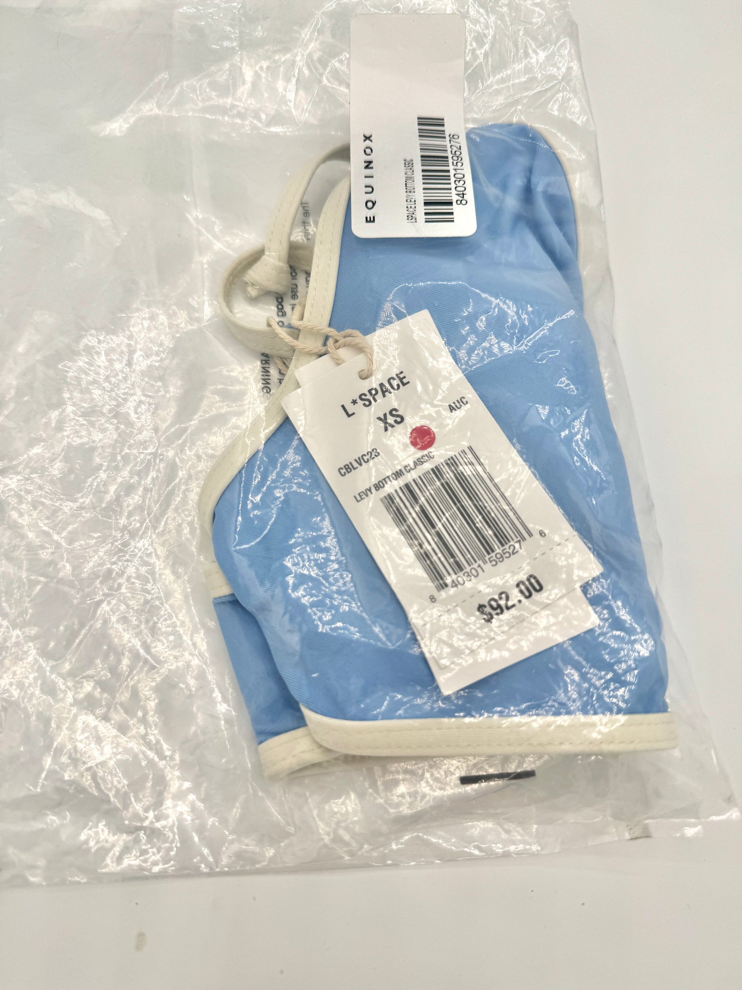 L Space Levy Classic Swim Bottom in Aura Blue / Cream